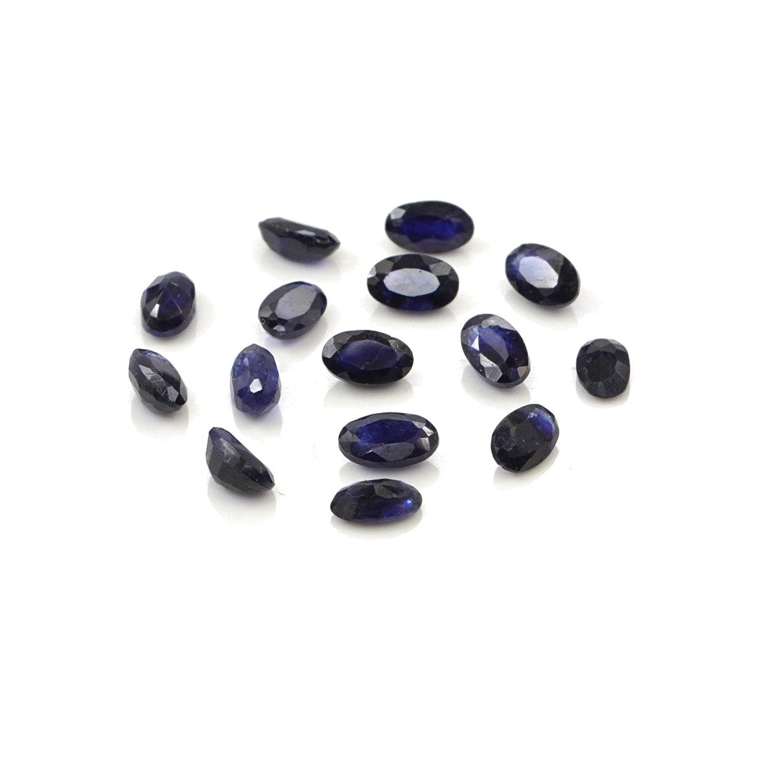 Natural Bangkok Blue Sapphire Calibrated Ovals | 3x5mm & 4x6mm