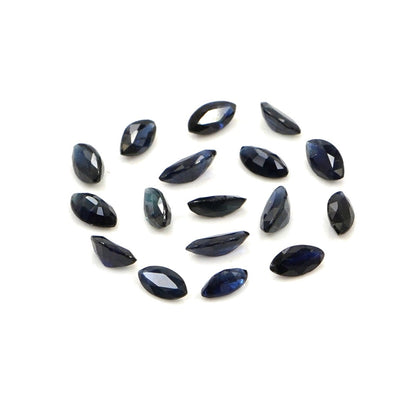 Natural Untreated Blue Sapphire Calibrated Marquise | 1.5x3mm & 2x4mm