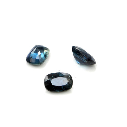 Natural Untreated Australian Teal Sapphire Calibrated Long Cushion | 3x5mm & 4x6mm