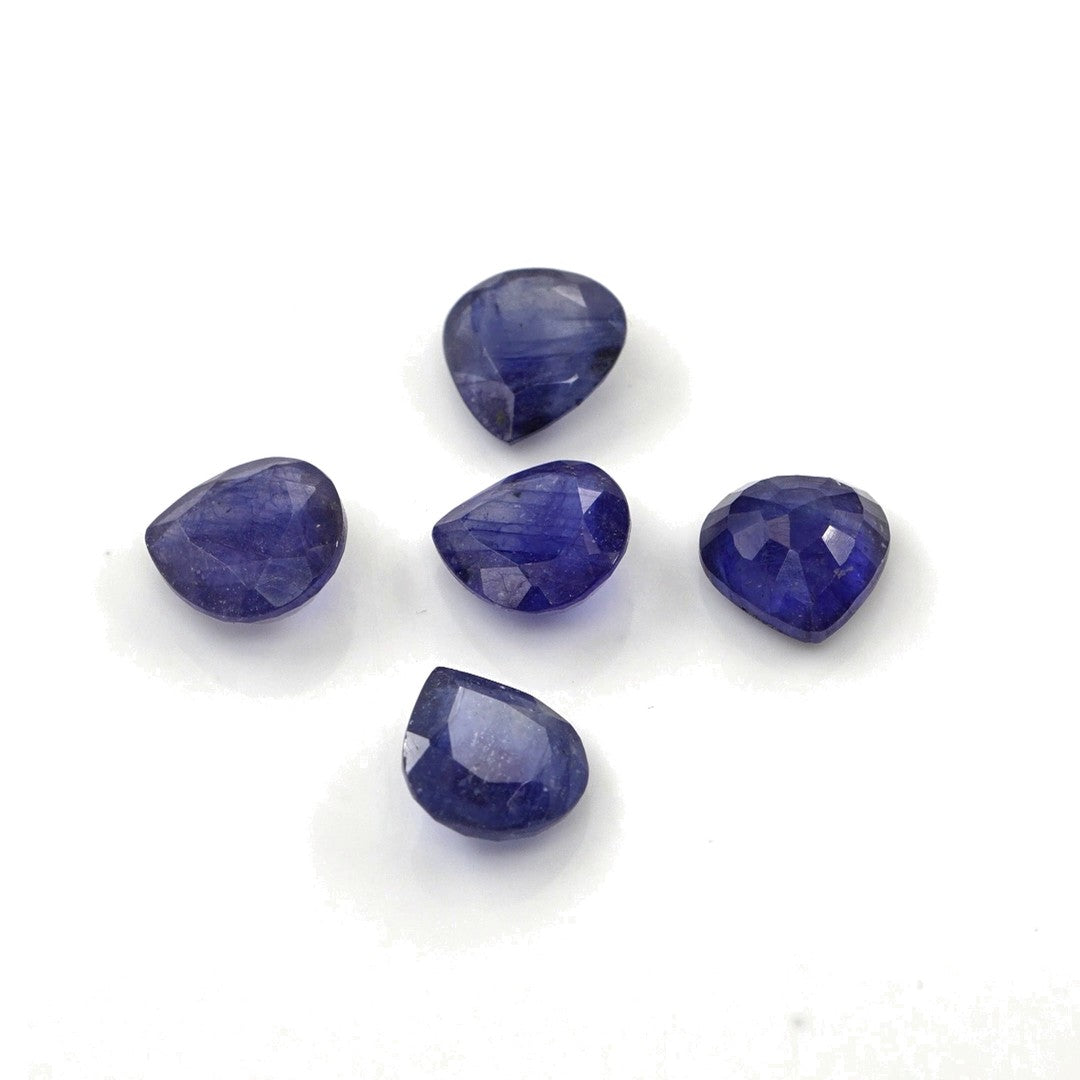 Natural Bangkok Blue Sapphire Calibrated Hearts | 7mm & 8mm