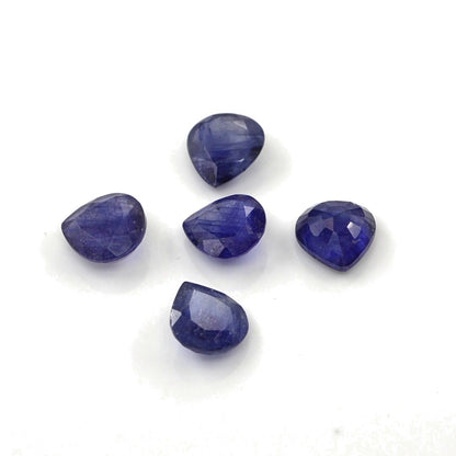 Natural Bangkok Blue Sapphire Calibrated Hearts | 7mm & 8mm