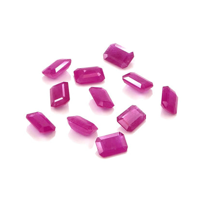 Natural Untreated Mozambique Ruby Calibrated Octagons | 5x7mm & 6x8mm