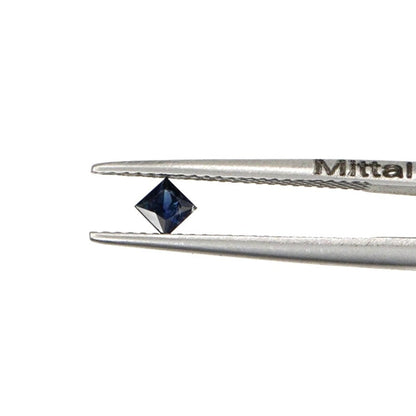 Natural Untreated Blue Sapphire Calibrated Squares | 3mm & 3.5mm