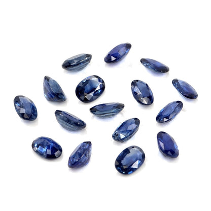 Natural Untreated Blue Sapphire Calibrated Ovals | 3x4mm & 4x5mm