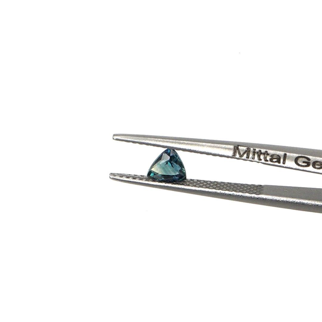 Natural Untreated Australian Teal Sapphire Calibrated Trillions | 5mm & 6mm