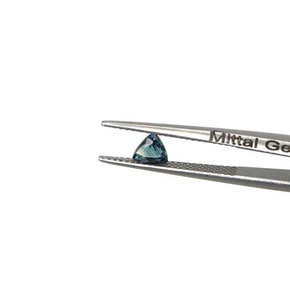 Natural Untreated Australian Teal Sapphire Calibrated Trillions | 5mm & 6mm