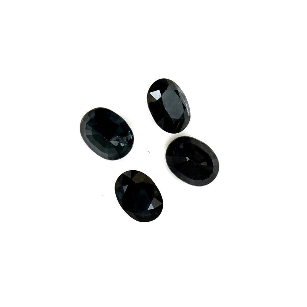 Natural Untreated Australian Teal Sapphire Calibrated Ovals | 5x7mm & 6x8mm