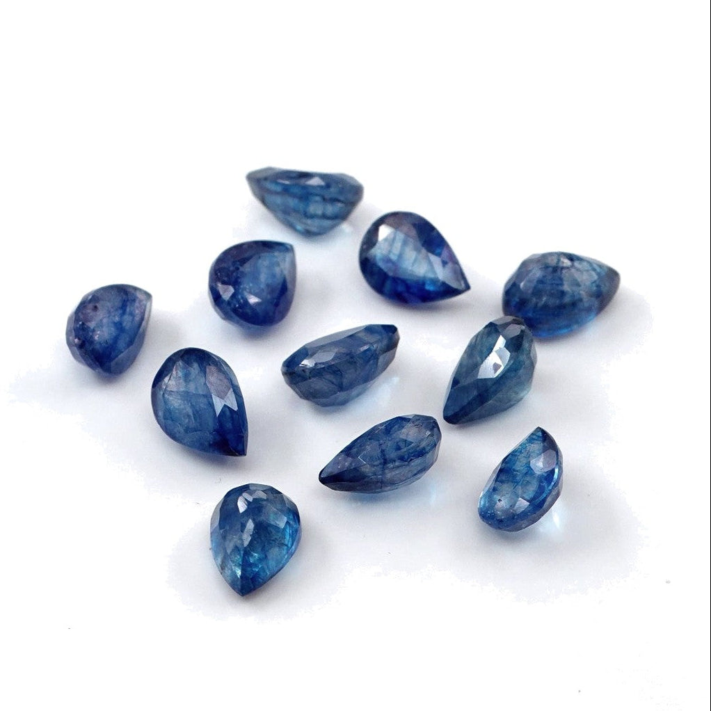 Natural Bangkok Blue Sapphire Calibrated Pears | 5x7mm & 6x8mm