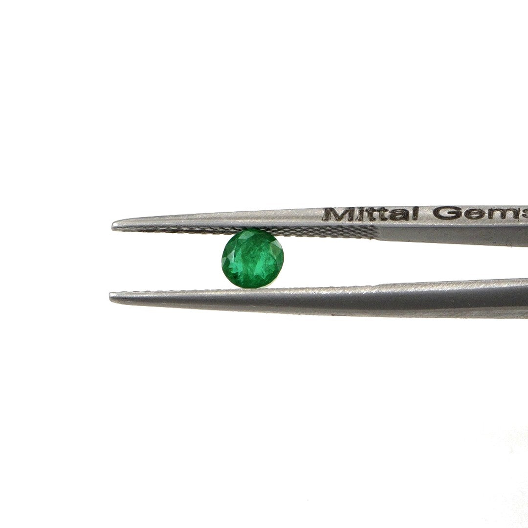 Natural Zambian Emerald Calibrated Rounds | 3mm & 3.5mm