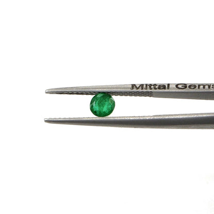 Natural Zambian Emerald Calibrated Rounds | 3mm & 3.5mm