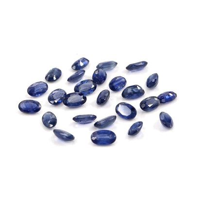 Natural Untreated Blue Sapphire Calibrated Ovals | 3x5mm & 4x6mm