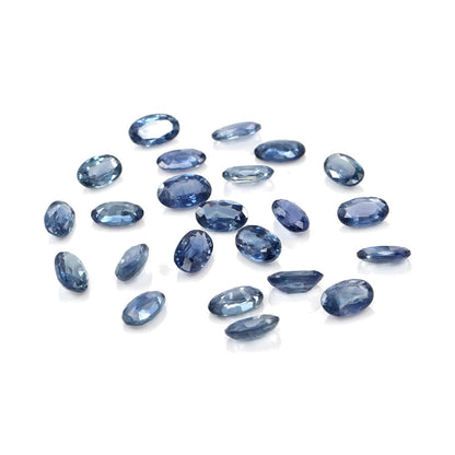 Natural Untreated Blue Sapphire Calibrated Ovals | 3x5mm & 4x6mm