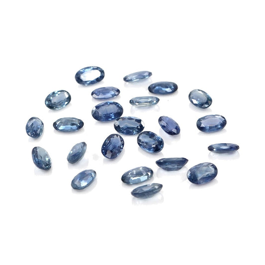 Natural Untreated Blue Sapphire Calibrated Ovals | 3x5mm & 4x6mm
