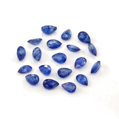 Natural Bangkok Blue Sapphire Calibrated Pears | 3x5mm & 4x6mm