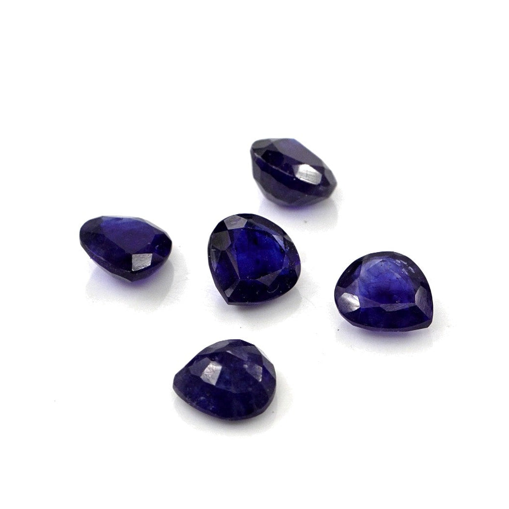 Natural Bangkok Blue Sapphire Calibrated Hearts | 5mm & 6mm