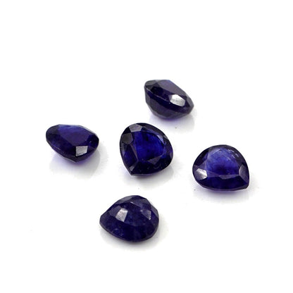 Natural Bangkok Blue Sapphire Calibrated Hearts | 5mm & 6mm