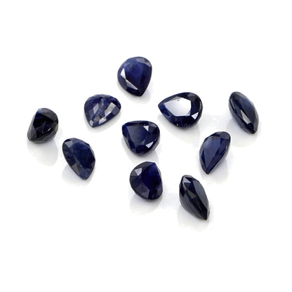 Natural Untreated Blue Sapphire Calibrated Pears | 5x7mm & 6x8mm