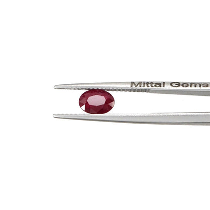 Natural Untreated African Ruby Calibrated Ovals | 5x7mm & 6x8mm