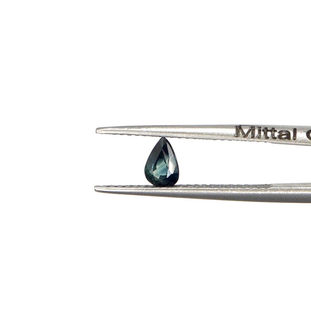 Natural Untreated Teal Sapphire Calibrated Pears | 3x5mm & 4x6mm