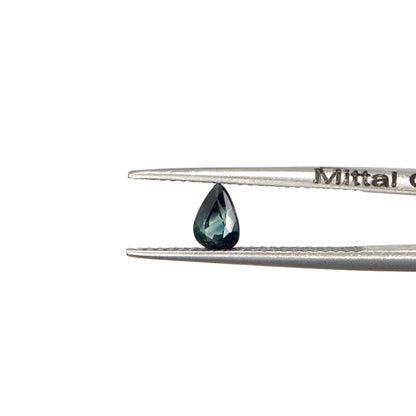 Natural Untreated Teal Sapphire Calibrated Pears | 3x5mm & 4x6mm