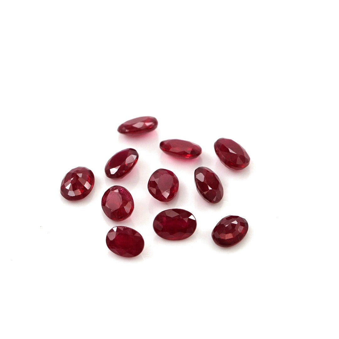 Natural Untreated African Ruby Calibrated Ovals | 2x3mm & 3x4mm