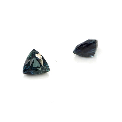 Natural Untreated Australian Teal Sapphire Calibrated Trillions | 5mm & 6mm