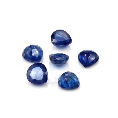Natural Bangkok Blue Sapphire Calibrated Hearts | 5mm & 6mm