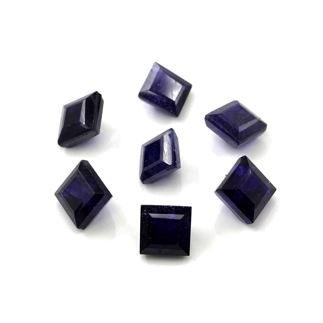 Natural Bangkok Blue Sapphire Calibrated Squares | 7mm & 8mm