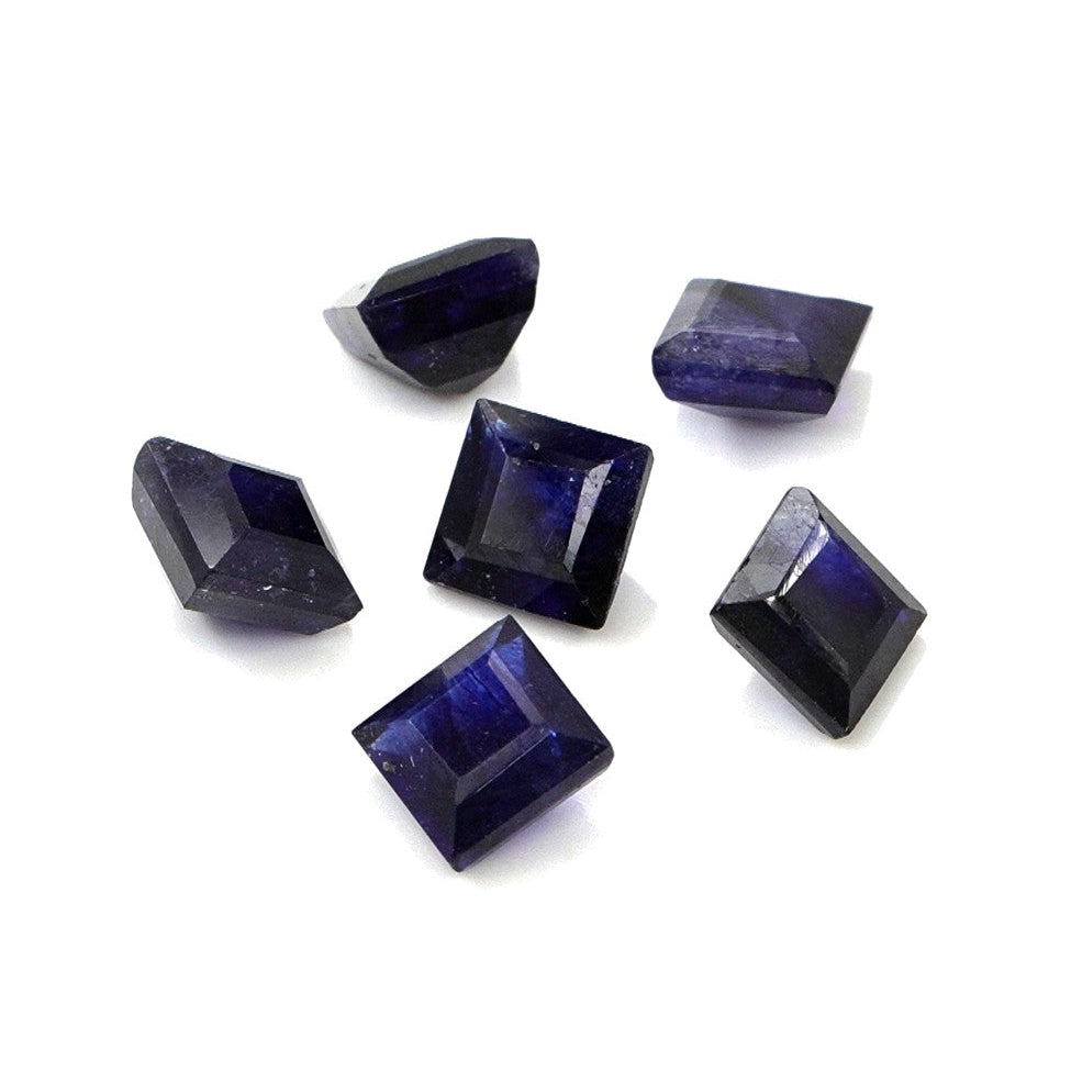 Natural Bangkok Blue Sapphire Calibrated Squares | 5mm & 6mm