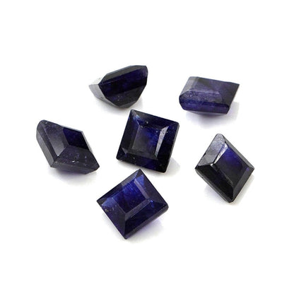 Natural Bangkok Blue Sapphire Calibrated Squares | 5mm & 6mm