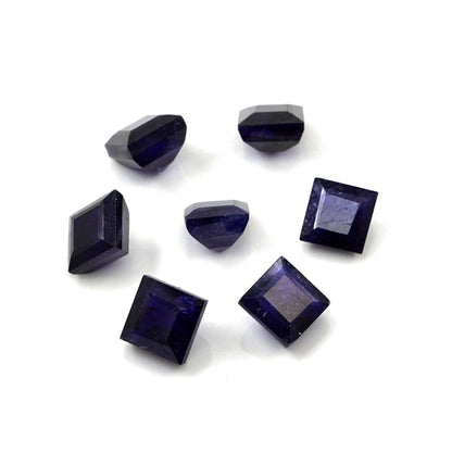 Natural Bangkok Blue Sapphire Calibrated Squares | 7mm & 8mm