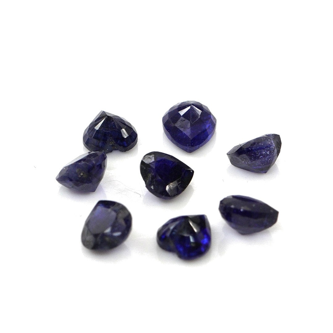Natural Bangkok Blue Sapphire Calibrated Hearts | 4mm & 4.5mm