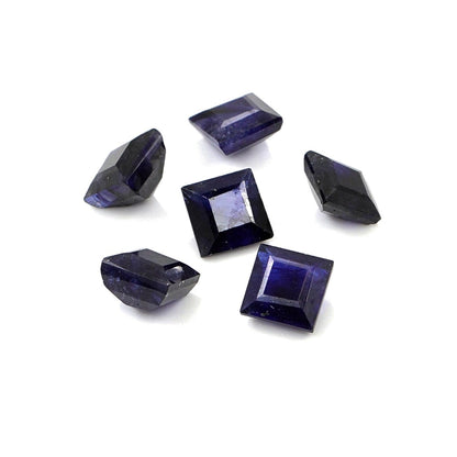 Natural Bangkok Blue Sapphire Calibrated Squares | 5mm & 6mm