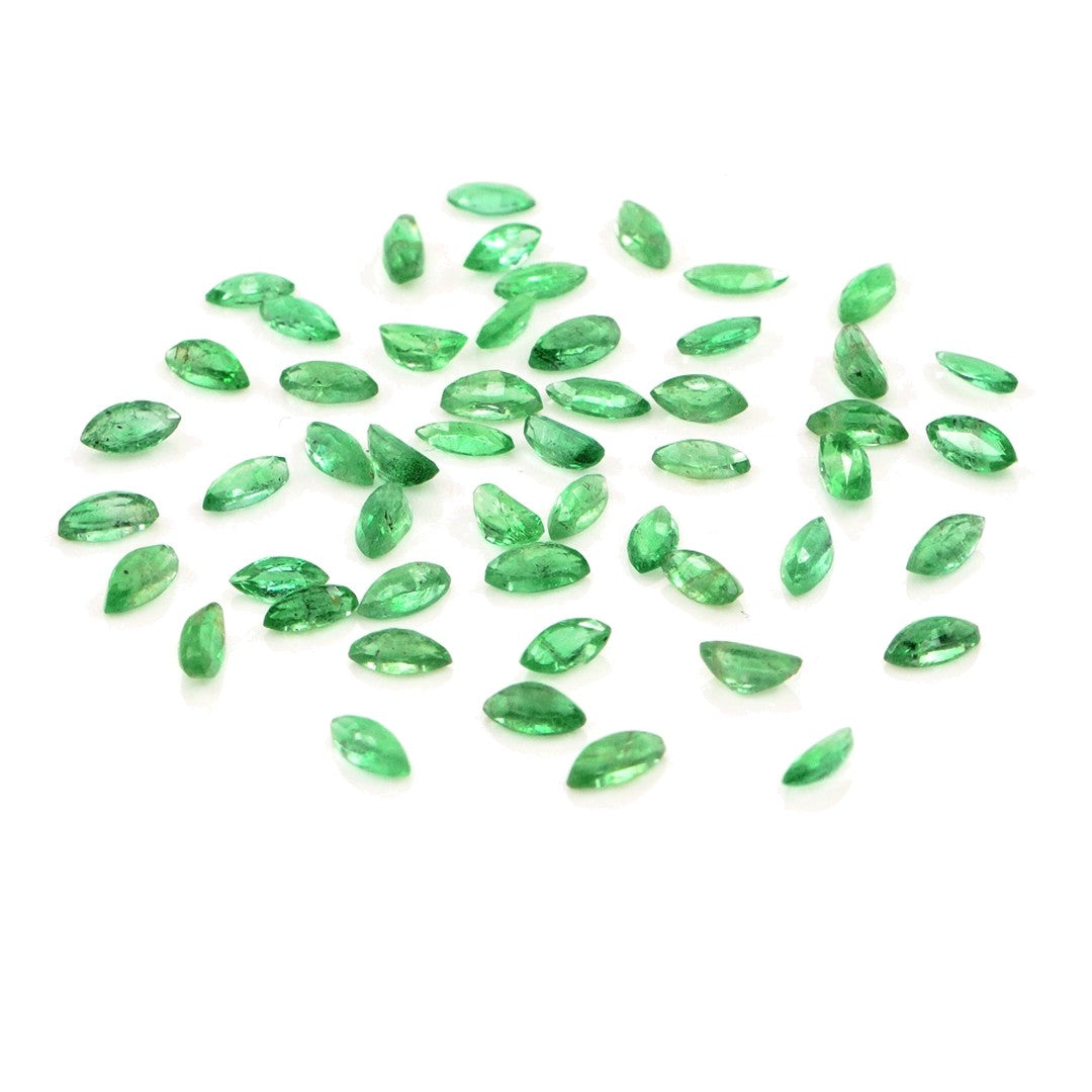 Natural Zambian Emerald Calibrated Marquise | 1.5x3mm & 2x4mm