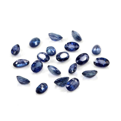 Natural Untreated Blue Sapphire Calibrated Ovals | 3x5mm & 4x6mm