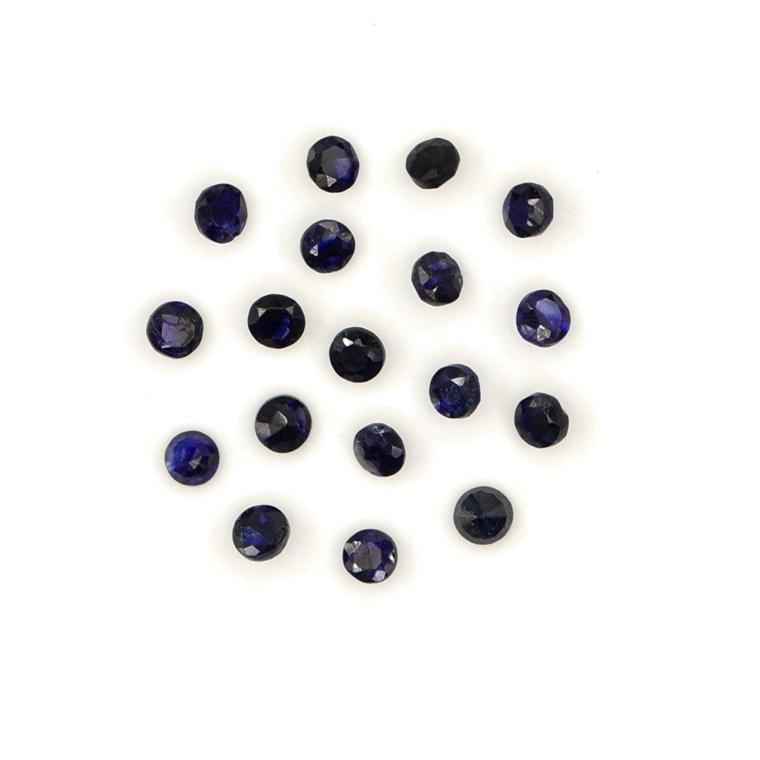 Natural Bangkok Blue Sapphire Calibrated Rounds | 2.5mm & 3mm