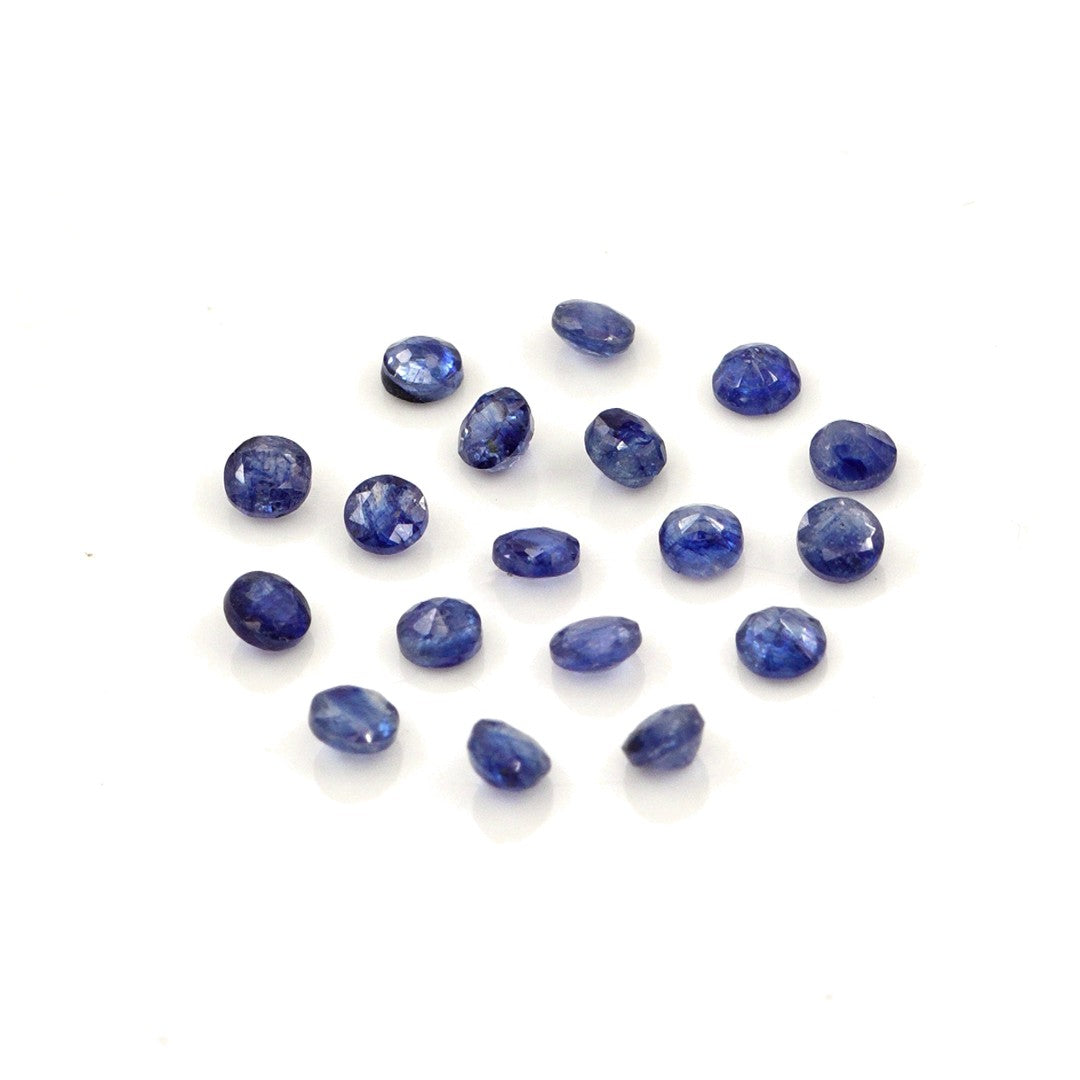 Natural Bangkok Blue Sapphire Calibrated Rounds | 2.5mm & 3mm