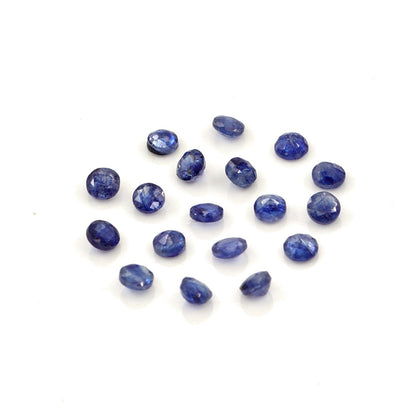 Natural Bangkok Blue Sapphire Calibrated Rounds | 2.5mm & 3mm