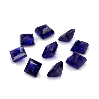 Natural Bangkok Blue Sapphire Calibrated Squares | 4mm & 4.5mm