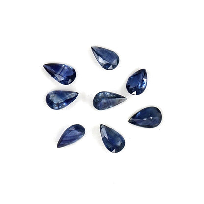 Natural Untreated Blue Sapphire Calibrated Pears | 3x5mm & 4x6mm