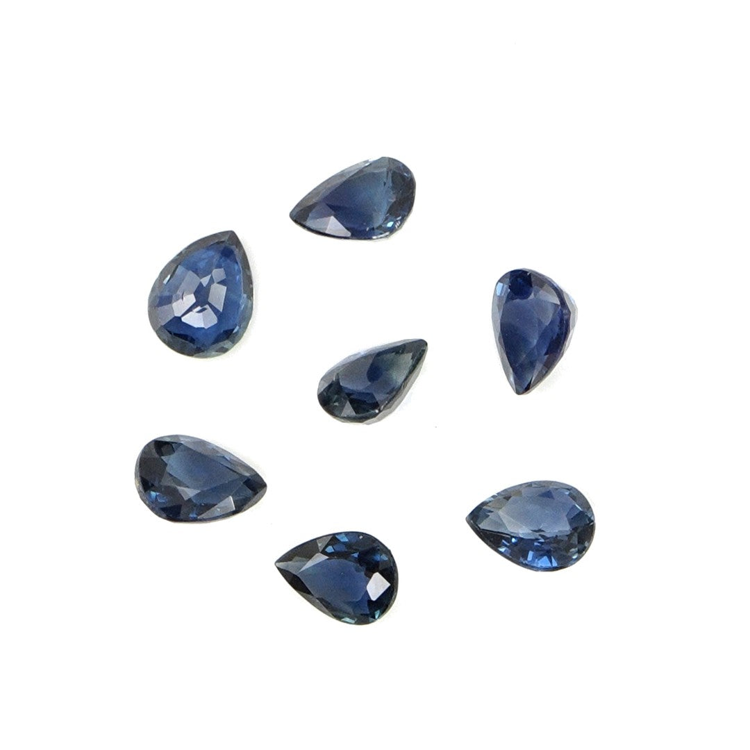Natural Untreated Blue Sapphire Calibrated Ovals | 3x4mm & 4x5mm