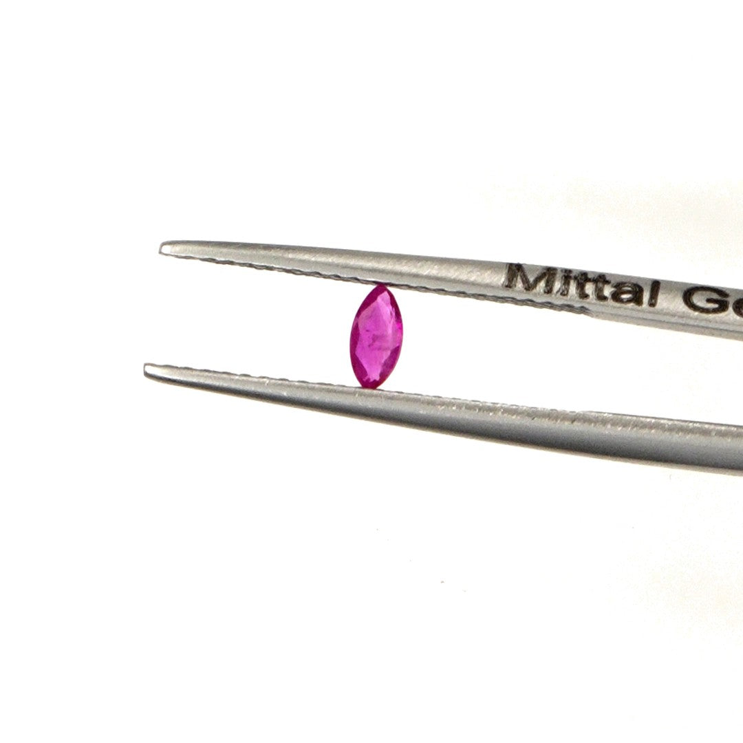 Natural Untreated Burma Ruby Calibrated Marquise | 2x4mm & 2.5x5mm
