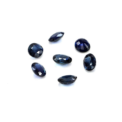 Natural Untreated Australian Blue Sapphire Calibrated Ovals | 5x6mm & 6x7mm