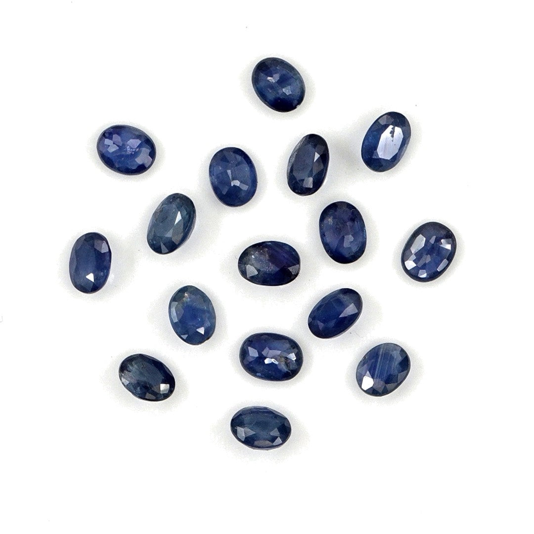 Natural Untreated Blue Sapphire Calibrated Ovals | 3x4mm & 4x5mm