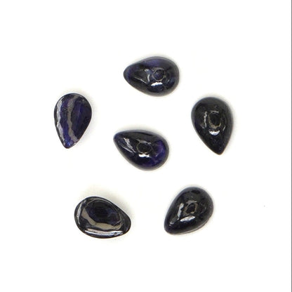 Natural Bangkok Blue Sapphire Calibrated Cabochon Pears | 3x5mm & 4x6mm