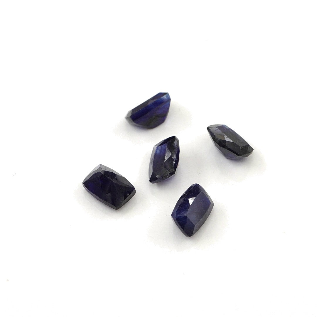 Natural Bangkok Blue sapphire Calibrated Long Cushions | 5x7mm & 6x8mm