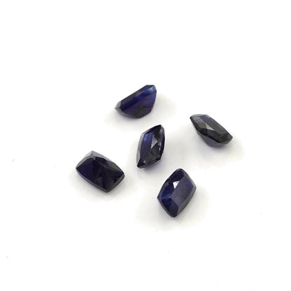 Natural Bangkok Blue sapphire Calibrated Long Cushions | 5x7mm & 6x8mm
