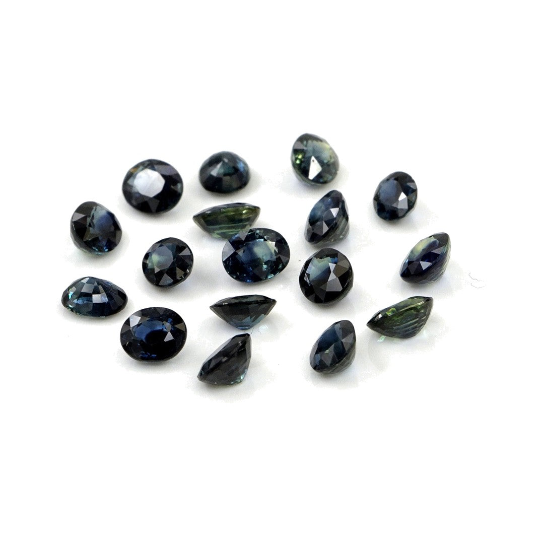 Natural Untreated Blue Sapphire Calibrated Ovals | 3x4mm & 4x5mm