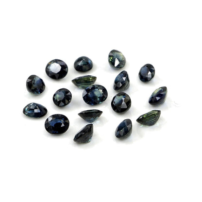 Natural Untreated Blue Sapphire Calibrated Ovals | 3x4mm & 4x5mm