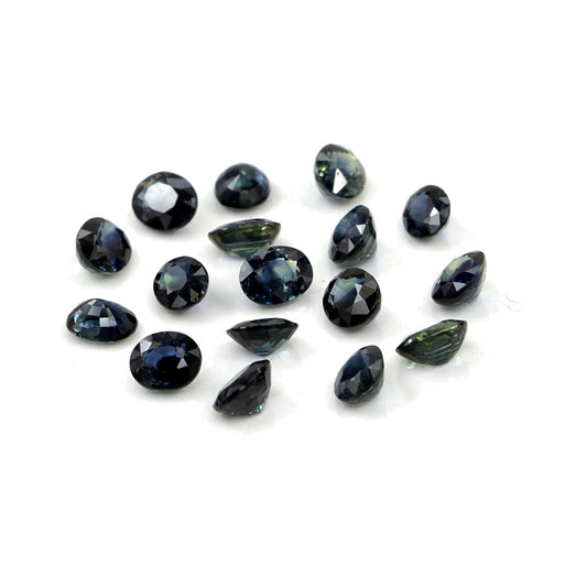 Natural Untreated Blue Sapphire Calibrated Ovals | 3x4mm & 4x5mm
